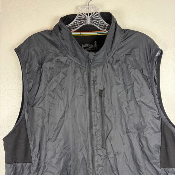 Smartwool Men's Merino Sport Ultra Light Vest Size XL Black Vented Nylon - Picture 4 of 8